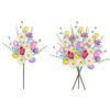 Easter Eggs Artificial Bouquets Festival Flower Arrangement For Mantels Tabletop Centerpieces Holiday Decoration