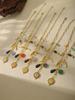 1 Piece Personalised Multi-Accessories Fashion Creative Style Necklace Stainless Steel 18k Gold Plated Collarbone Chain