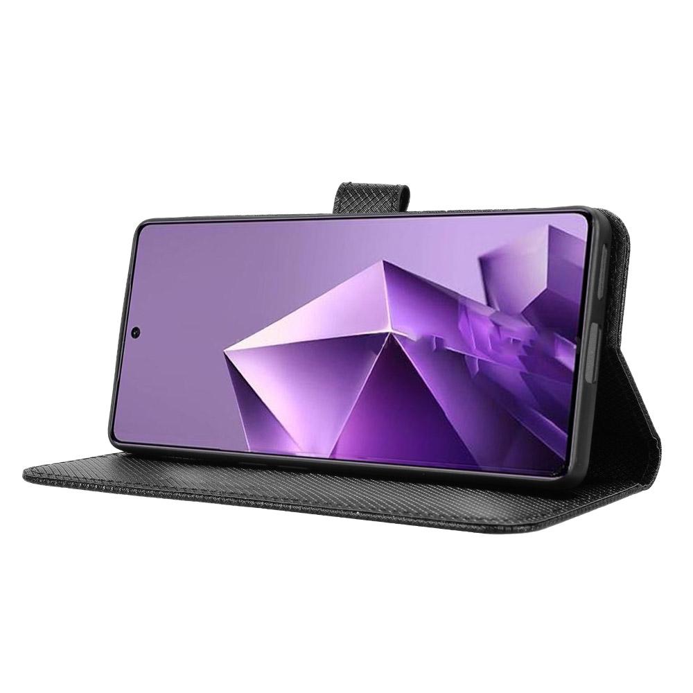 For Infinix Note 50 Pro+ 5G Leather Wallet Case with Strap Diamond Texture Phone Cover