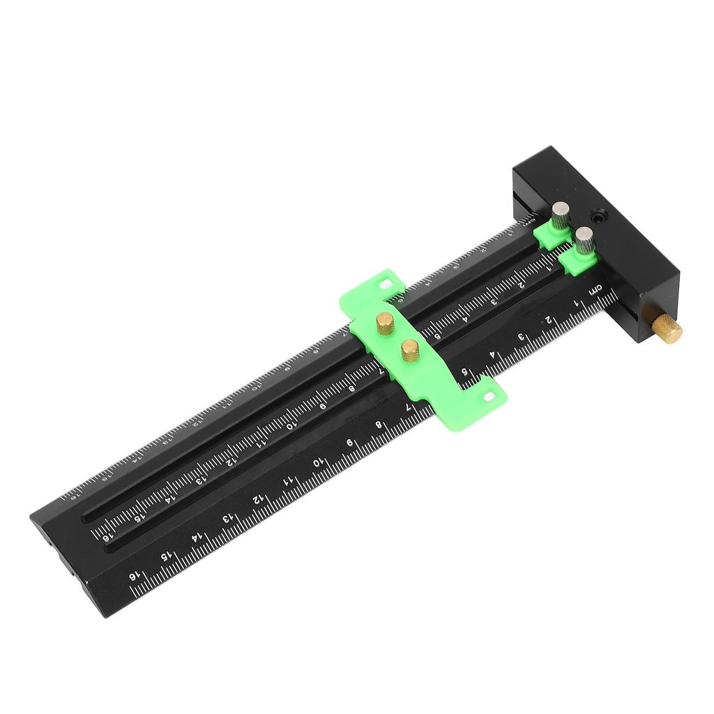 T Square Ruler Metal Aluminum Alloy Double Needle Woodworking Line Drawing Parallel Vertical