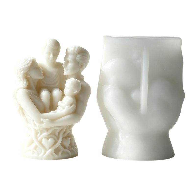 Human Sculpture Candle Silicone Molds Love Family Silicone Molds For Handmade Candle Soap Wedding Party Decoration