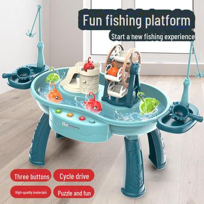 Multifunctional Water Play Fishing Table: Educational Toy for Parent-Child Interaction