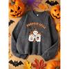 Ghost Pumpkin Spice Season Printed Ladies Sweatshirt Harajuku Costume Autumn Casual Halloween Pullover