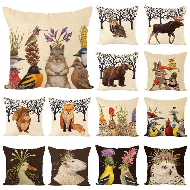 Luxurious 17.7" Animal Print Cushion Cover Adds Elegance To Any Sofa Or Car Interior