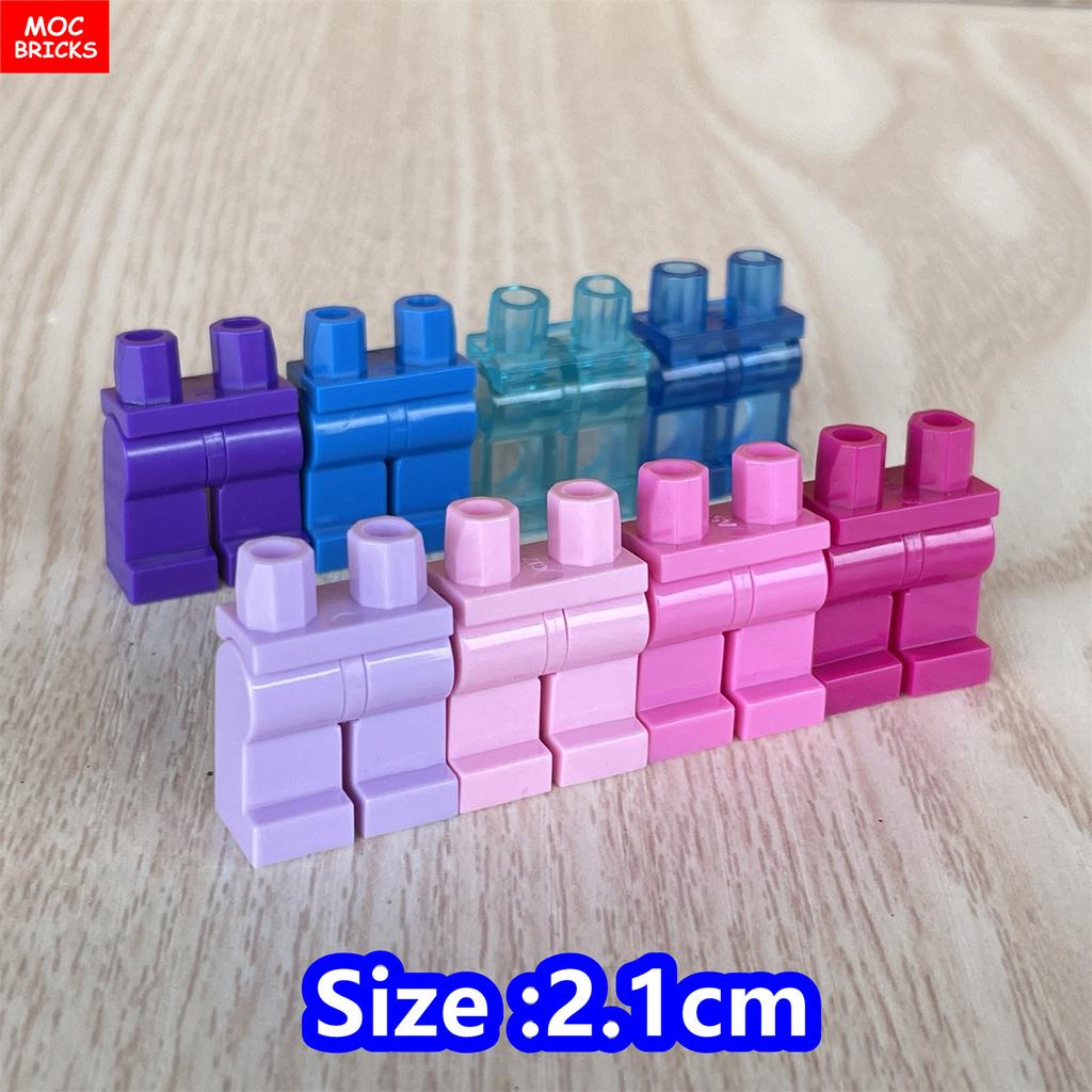 8pcs/lot MOC Bricks Blank Pants Legs Body Wear Figure Accessory Assembled Building Blocks Toy Kids Plastic Dolls