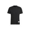 T Shirts Men's Black Crew Neck Moderate Straight Fit HC4212
