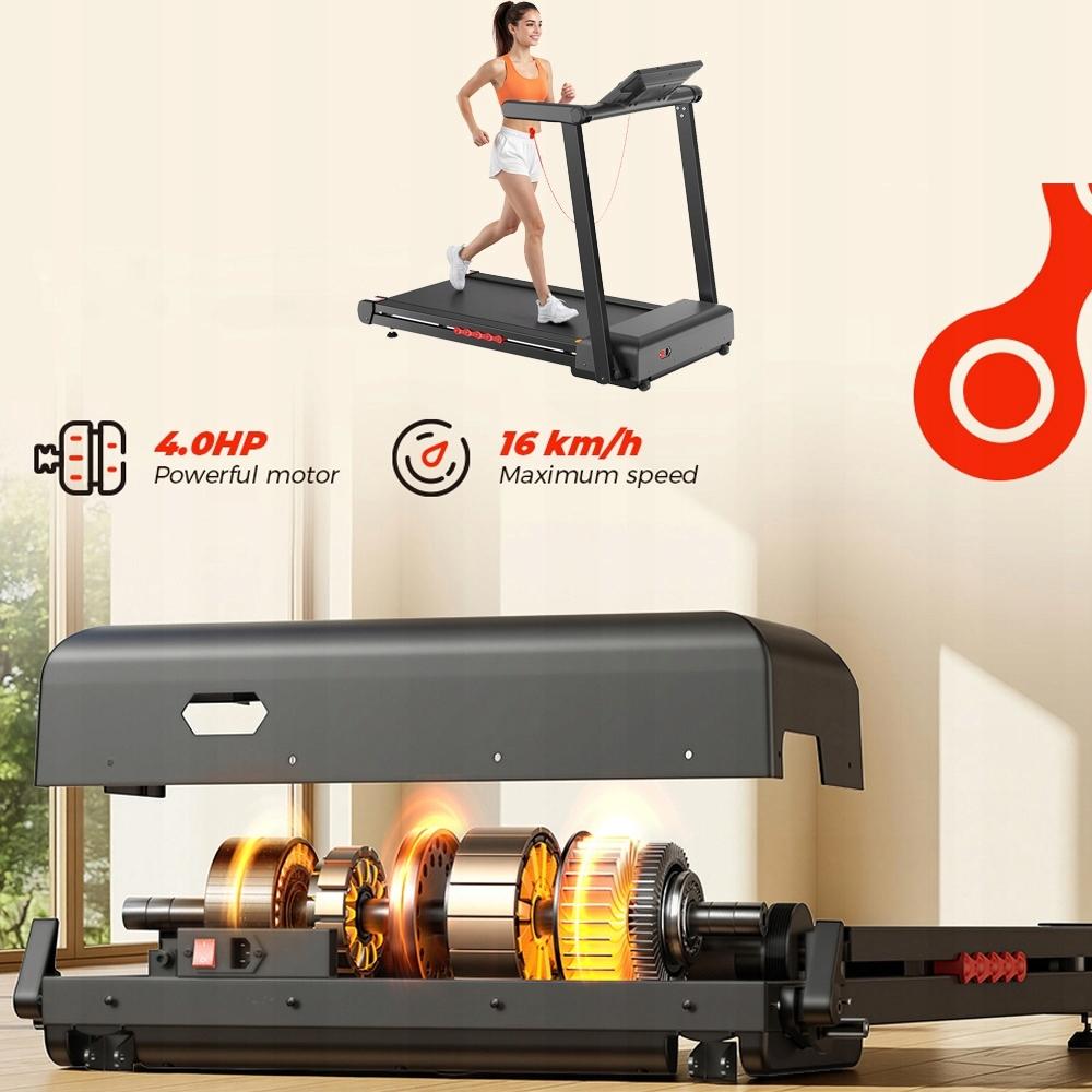 Electric Treadmill FT62-DZ Foldable Home with LED App for 150kg 1-16 Km/h Up To 1-18%