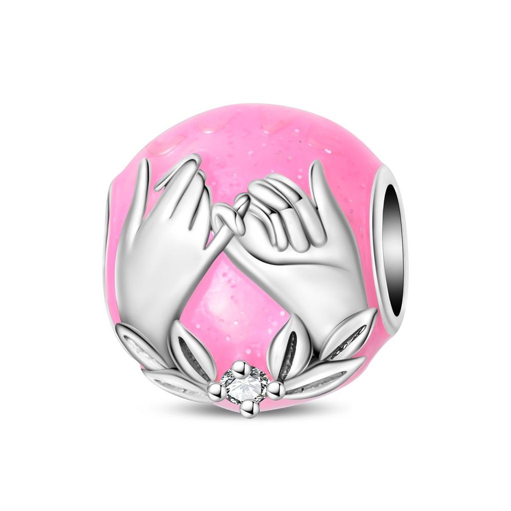 2026 Valentijnsdag Collectie Roze Bedel Rubiks Kubus Rozen Hanger Kralen Sieraden Ketting Armband Accessoires 925 Zilver