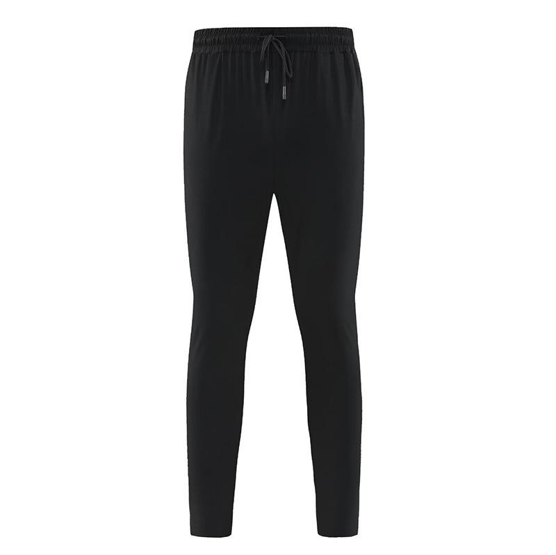 2024 Men's Summer Ice Silk Tapered Sports Pants: Breathable, Loose-Fit for Running & Fitness.