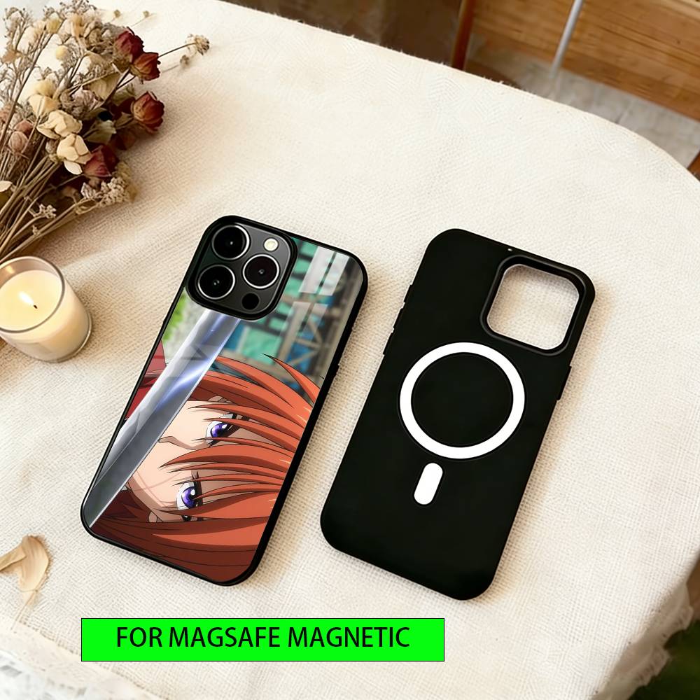 Rurouni Kenshin Phone Case Magnetic with Magsafe Wireless Charging For iPhone17,16,15,14,13,12,11 Plus,Pro