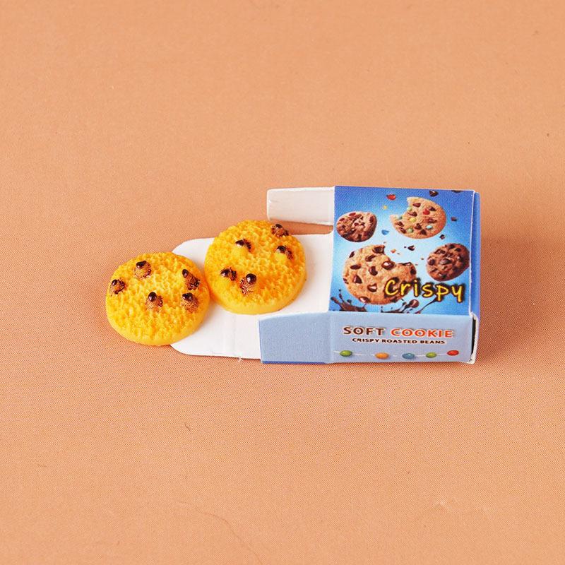5 Sets Miniature Fast Food Packaging Boxes 1:12 Scale Dollhouse Dog Bread Cookie Boxes For Doll House Kitchen Scene Decor