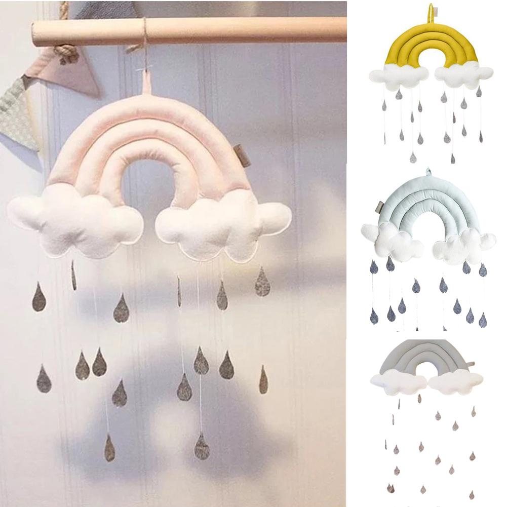 

Детский прикроватный подвесной кулон с радужными каплями дождя, хлопок, украшение для дома, аксессуар для палатки