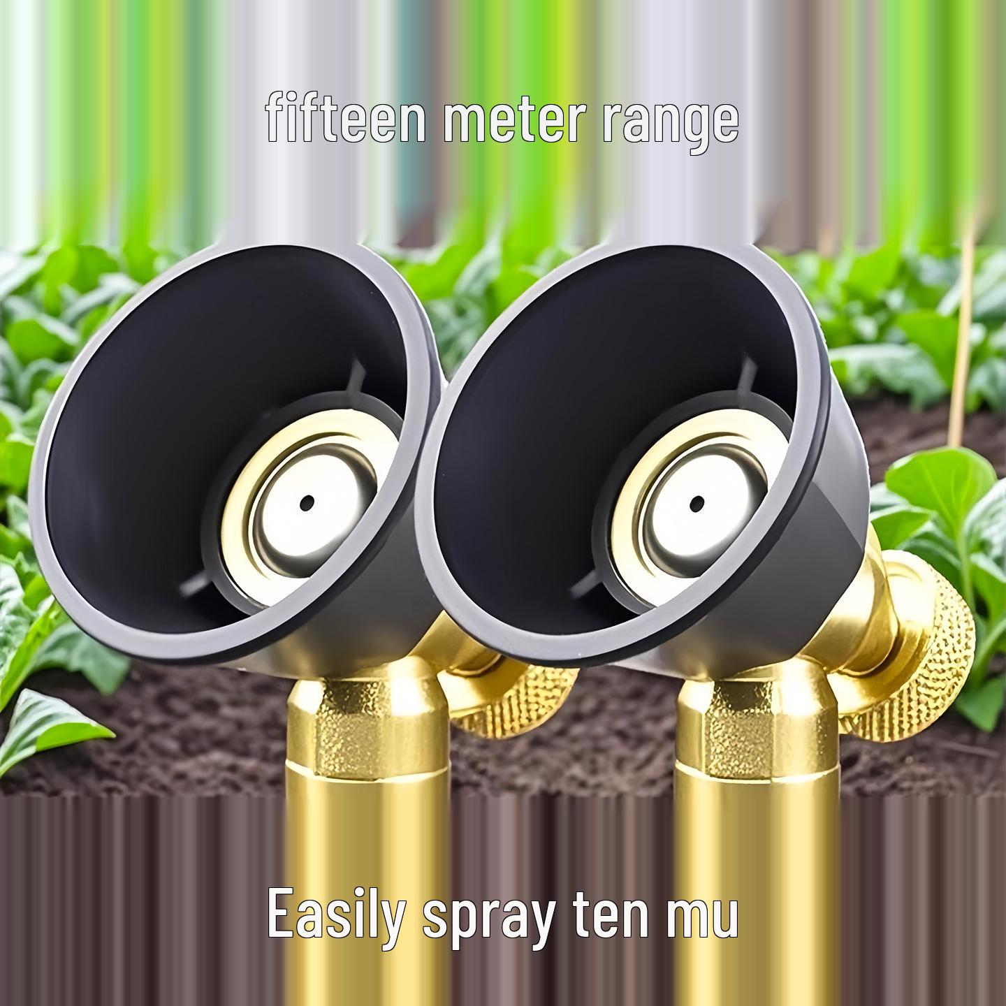 Adjustable High-Pressure Black Cyclone Pesticide Spraying Nozzle - Windproof Ultra-Fine Mist Atomizer for Agriculture