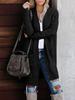 Cárdigan de punto de manga larga Abrigo suéter Casual holgado extragrande Ropa para mujer