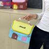 Canvas Cartoon Style Makeup Bag With Large Capacity Waterproof For Travel And Daily Use