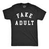 Mens Fake Adult T Shirt Funny Pretend Grown Up Joke For Guys
