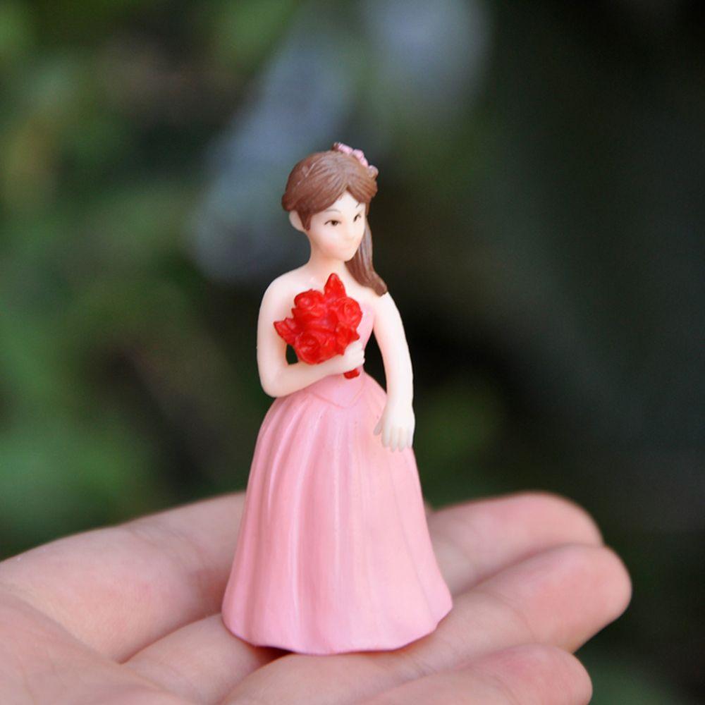 Bonsai Micro Landscape Proposing Couple Figurines Marriage Lover Miniatures Ornaments Wedding Doll