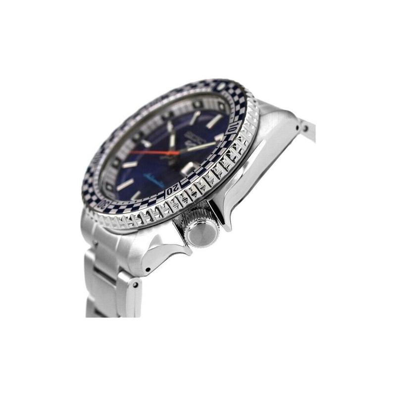 SEIKO 100 meters waterproof Automatic Steel Strap 46*42.5mm same style for men and women blue dial sbsa243