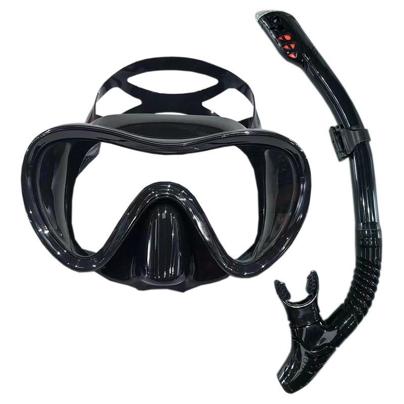 Full Dry Silicone Snorkel Set: Diving Mask, Snorkeling Goggles & Breathing Tube