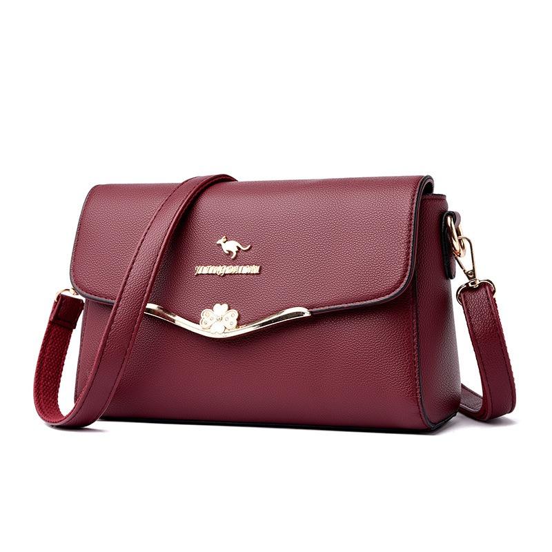 Lady Flip-top Anti-theft Shoulder Bag, Casual Cross-body Bag, Soft Leather Handbag