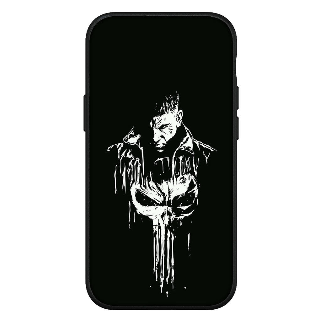 

для iPhone 16 15 X XR Samsung Galaxy S24 S23 Plus Xiaomi Redmi Note 13 12 11 Pro Max 9 10 14 OPPO Huawei Чехол Marvel Punishers Skull Phone Case for Samsung Galaxy A25