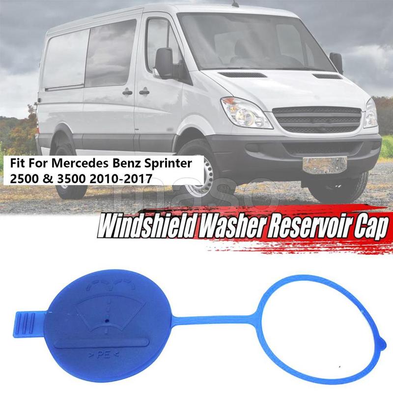 Windshield Washer Fluid Reservoir Cap Fit For Mercedes Benz Sprinter 2500 & 3500 2010-2017 ABS Blue Washer Cap