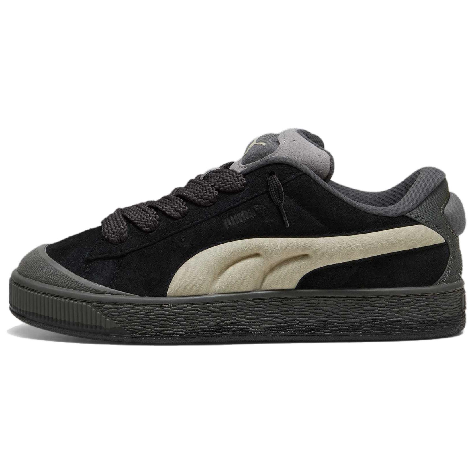 Puma Suede XL Unisex White Black 399099-02 EU 37
