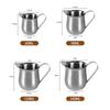 With Pouring Spout Milk Frothing Pitcher Silver Espresso Pitcher Cup New Coffeeware