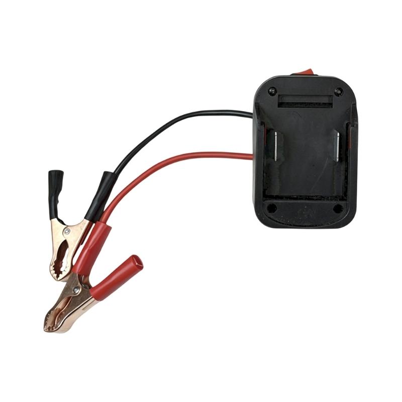 Vehicle Jump Starter Adapter 12V 24V with 2 USB Charging Ports and Clamp Leads for Car SUV Truck Backup Use Ready