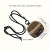 1PC Polyester Mini Tech Pouch, Portable Neck Bag w/ Strap for Earphones Outdoor Travel Gift