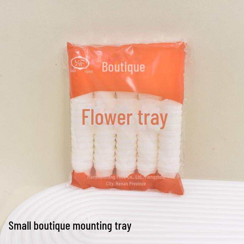 

Корейский набор для украшения торта: Инструмент для выпечки кремовых ногтей и клейкого риса из алюминиевого сплава Small boutique mounting tray