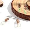 Halloween Ghost Drifting Bottle Acrylic Earrrings for Women Glow In the Dark Spooky Drop Earring Necklace Party Jewelry Gifts