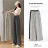 2025 Women’s High Waist Zebra Print Wide Leg Pants - Trendy & Versatile
