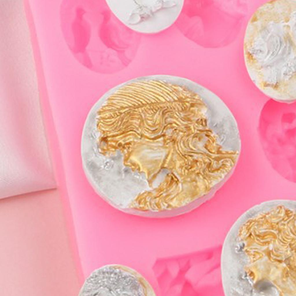 Silicone Relief Mould With Lifelikes Lady Head Sculpture Ideal For Jewelry And Decorative Arts