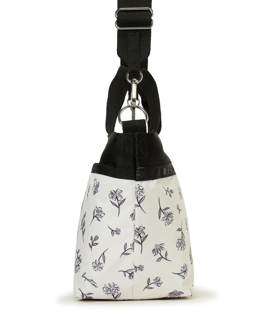 SMALL BUCKET TOTE 3041 Ink Sketched Floral Ivory [Official] / /