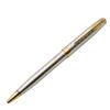 Used PARKER Ballpoint Pen SONNET FRANCE P.III Metal Silver Gold Rotary Type