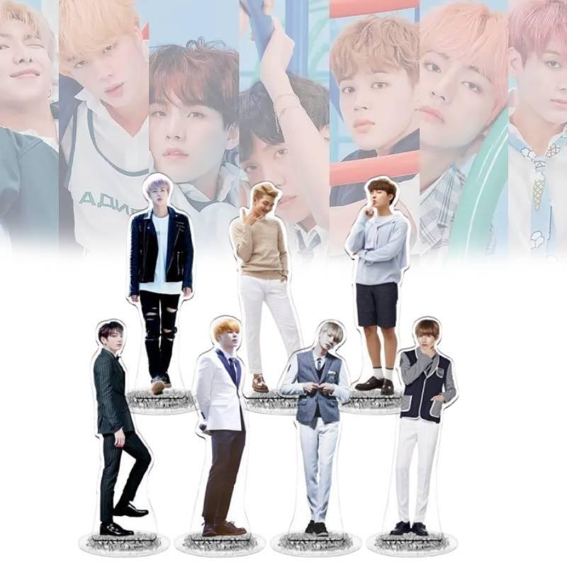 Kpop Star Bts Bangtan Boys Acrylic Stand Figure Double Side Home Table Decor