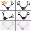 ABS Plastic Car Steering Wheel Button Decoration Frame Trim Suitable for BMW 1 3 Series X1 E82 E84 E87 E90 E92 E93 2004-2012