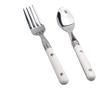Children's Knives Forks Spoons Tableware Household Simple Portable Milk White Handle Stainless Steel Tableware Set