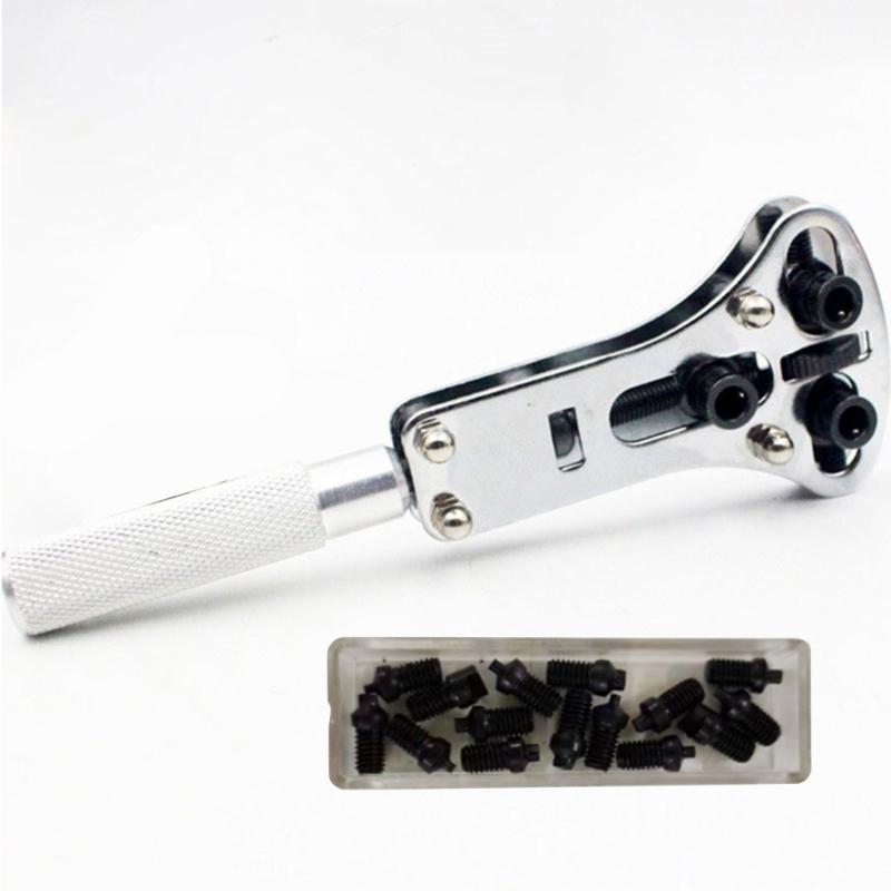 Watch Back for Case Opener with 18 Pieces Parts 3 Point Wrench Screw for Case Re