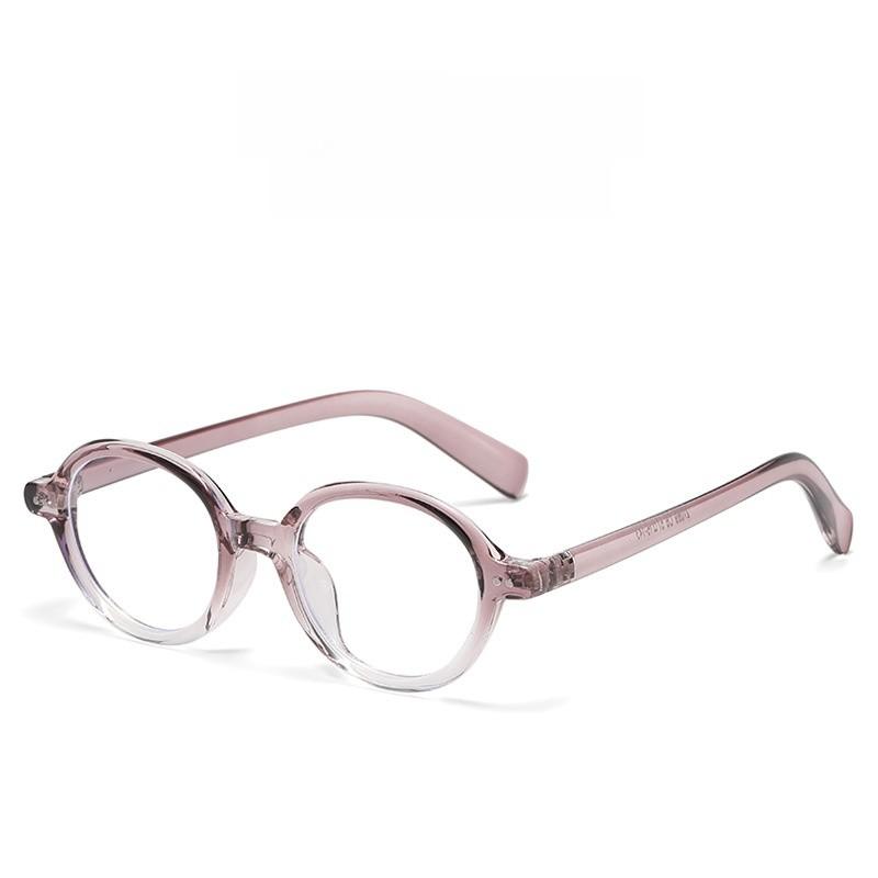 Tr90 Oval Eyewear Frame With Blue Light Blocking For Stylish Office Wear