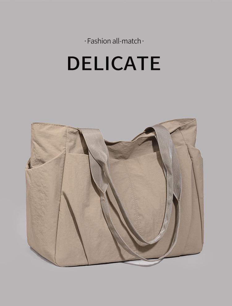 Vielseitige Tragetasche mit großer Kapazität im japanischen Stil: Mama, Sport, Yoga & Pendler Schultertasche