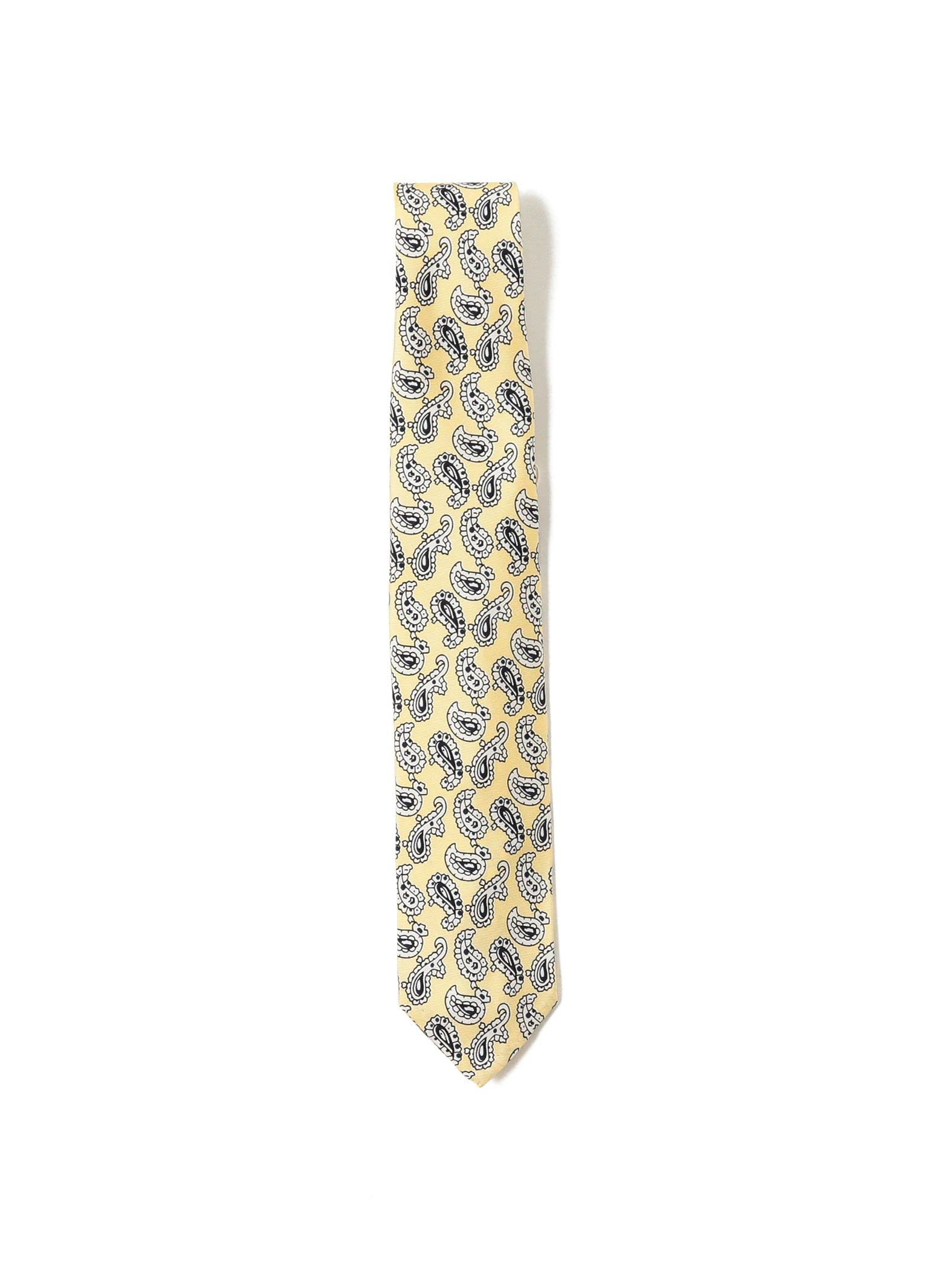 [BEAMS PLUS] Silk Tie, Mini Paisley Print Tie, Men s, YELLOW, FREE, 38440008107