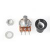 WH148 15mm B10K Short Handle Potentiometer Knob with Switch and Tripod