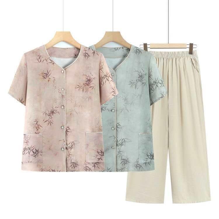 2026 Stylish Summer Suit for Middle-aged & Elderly Women
