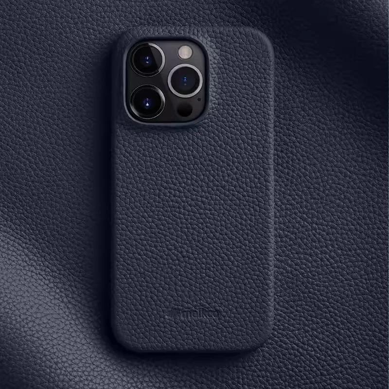 Melkco Case for iPhone 16 Pro Max Luxury Genuine Leather Phone Cover for iPhone 17 Air 17P 16e 15 Pro Max 11 12 13 MIni 14 Plus