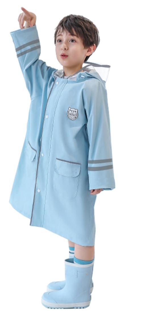 

Raincoat for Girls and Rainwear for with Suitable for for for School or Rain Storage Bag Included [InSomila] Boys, Kids, Visor, Backpacks, Waterproof, синій