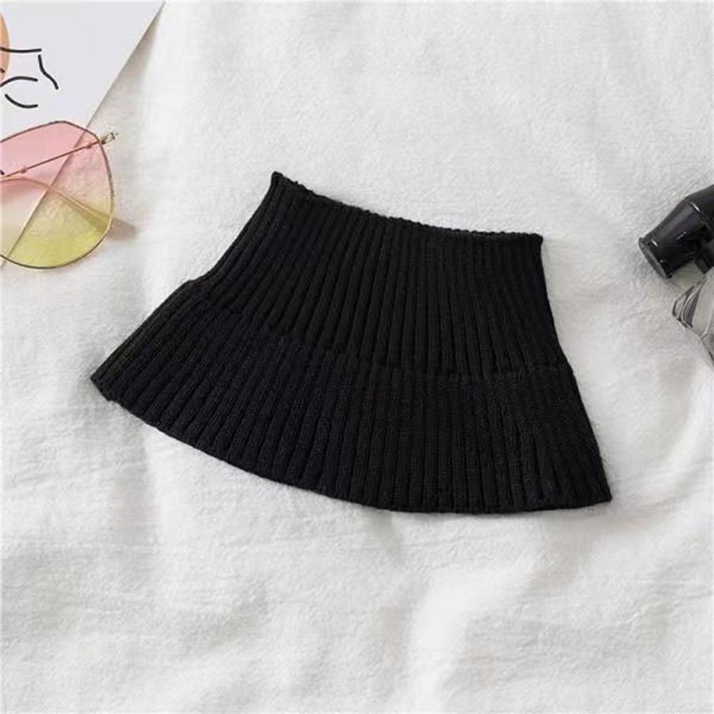 Detachable Knitted Turtleneck Fake Collar For Women Neck Warmer Autumn Winter Warm Cover Head Neck Knitting False Collar