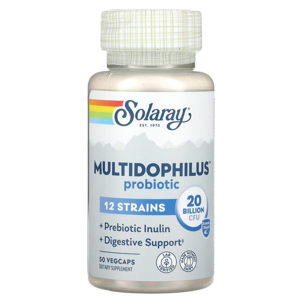 

Solaray Multi-Dophilus 12, 20 Billion CFU, 50 Coated VegCaps 50 pcs - 1 ea