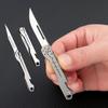 Titanium alloy Bottle Opener Scalpel Folding Knife High Hardness Mini Outdoor Survival Camping Portable EDC Tool 10 Blade Free